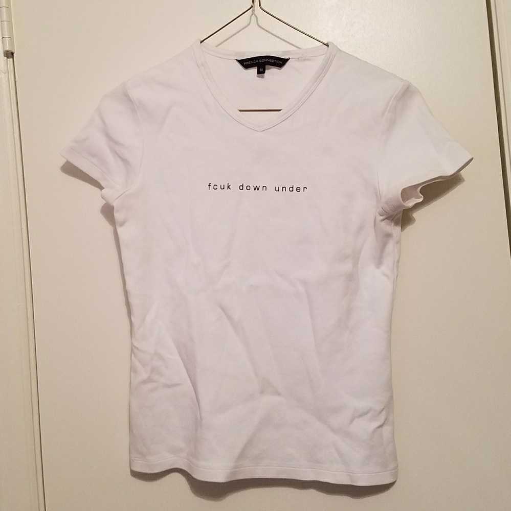 French connection UK white v neck down under